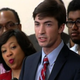 Levi Pettit, surrounded by black leaders and clergy March 25, 2015, in an Oklahoma City church, apologized for his role in the racist sing-along by members of the University of Oklahoma’s Sigma Alpha Epsilon chapter that was captured on video and went viral shortly after being released.
HLN screenshot